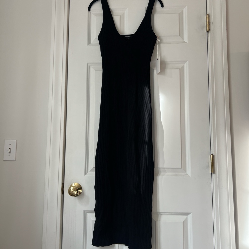 Good American Black Midi Dress